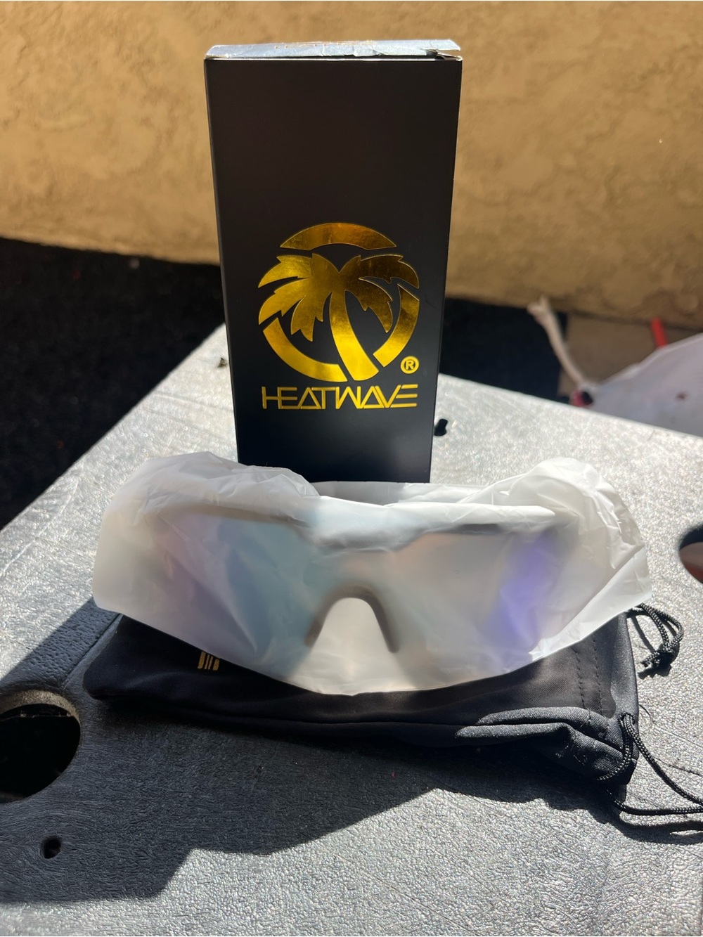 Men’s Shield Sunglasses - Iridescent Lens